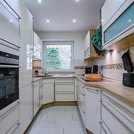 Apartmán Atlas Essen, 3 Zimmer, Uniklinik, Messe, Parkplatz
