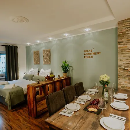 Apartmán Atlas Essen, 3 Zimmer, Uniklinik, Messe, Parkplatz Essen