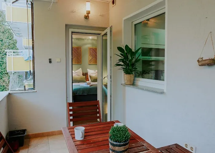 Atlas Essen, 3 Zimmer, Uniklinik, Messe, Parkplatz, Balkon Apartman