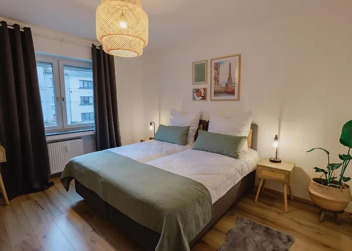 Apartamento Atlas Essen, 3 Zimmer, Uniklinik, Messe, Parkplatz, Balkon
