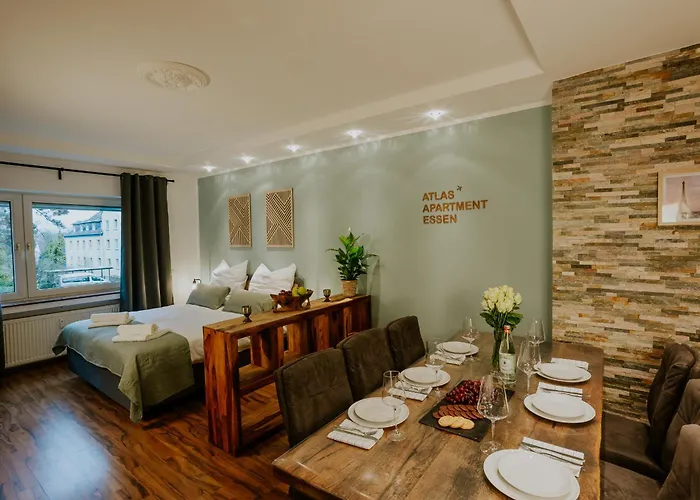 Apartamento Atlas Essen, 3 Zimmer, Uniklinik, Messe, Parkplatz, Balkon Essen